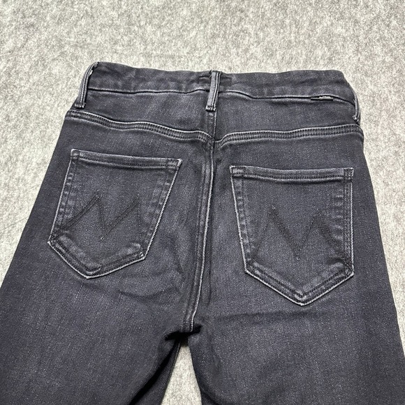 Mother High Waisted Looker Ankle Encounters at Night Slim Black Jeans - Size 25 - Picture 4 of 16